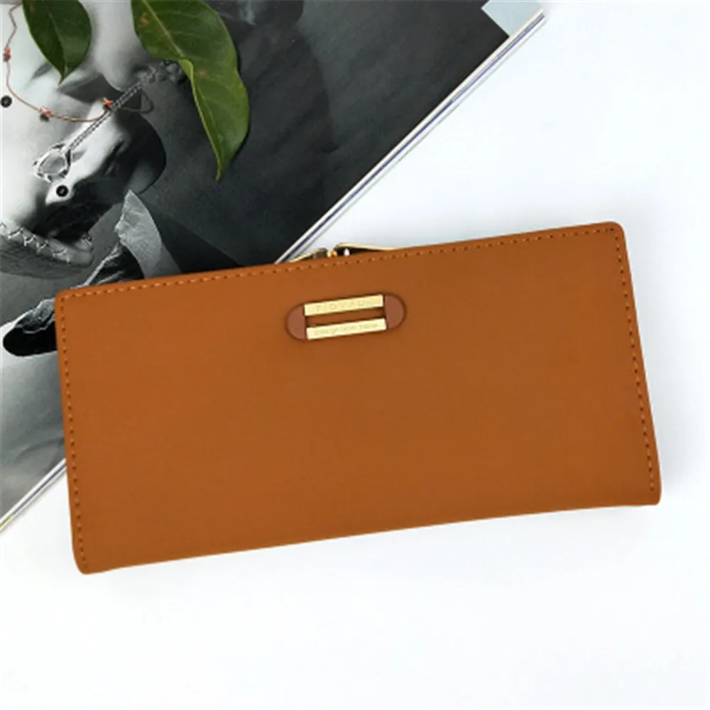 

Long Metal Buckle Wallet Korean Version Of The Retro Long Wallet Female Clutch Multi Card Wallet Love Large Capacity Hand Bag