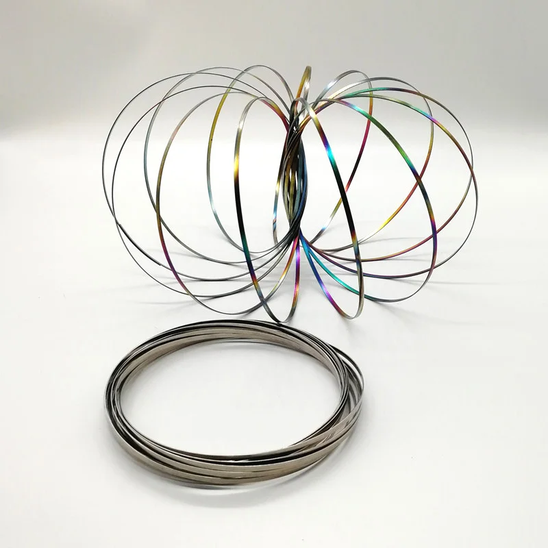 Toroflux Flowtoy Amazing Flow Ring Kinetic Spring Funny Outdoor Game Intelligent Fidget Spinner Meta Torofluxus | Дом и сад