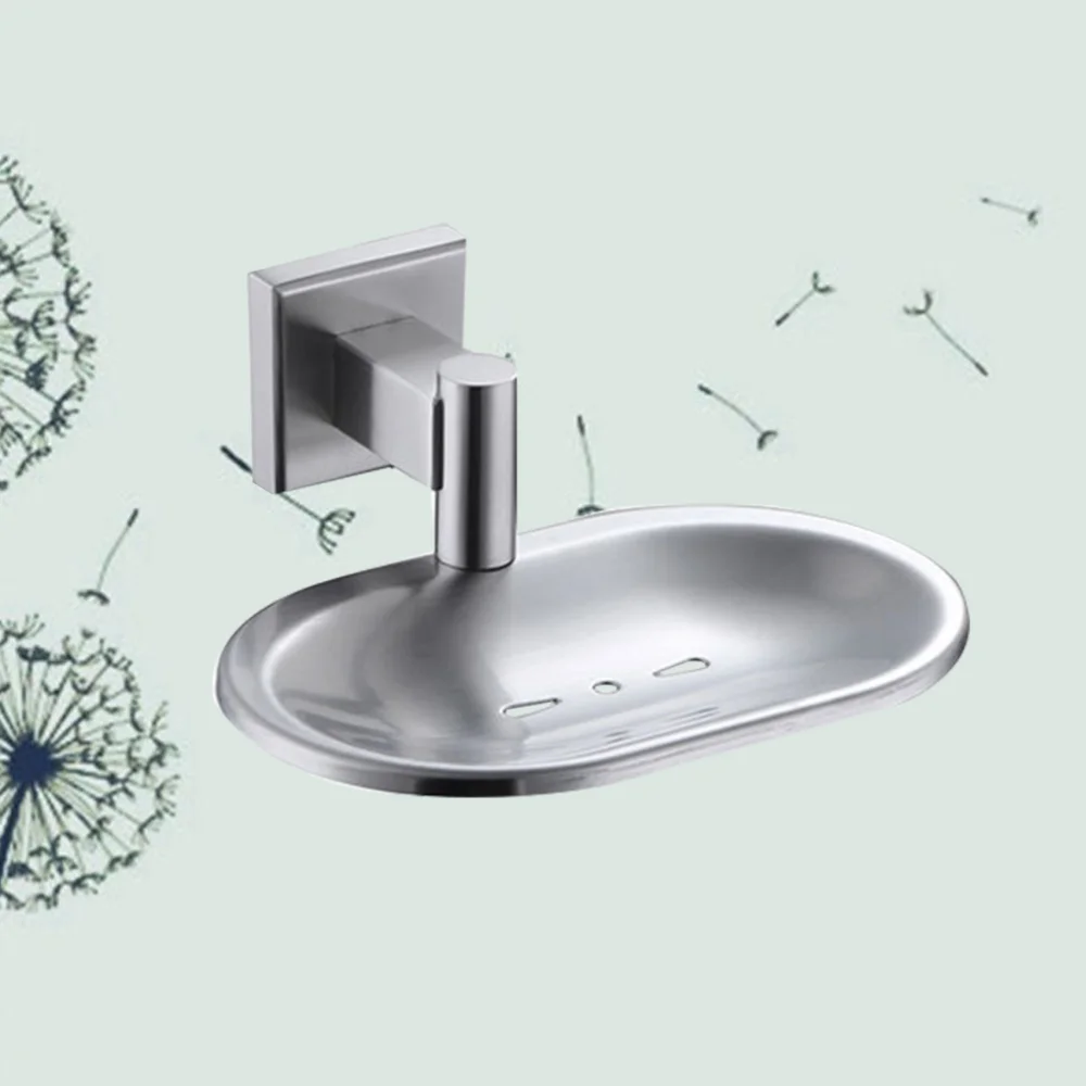

304 Stainless Steel Soap Holder Wall Mount Soap Dish Sponge Shower Tray Soap Rack Bathroom Accessories (9209A)