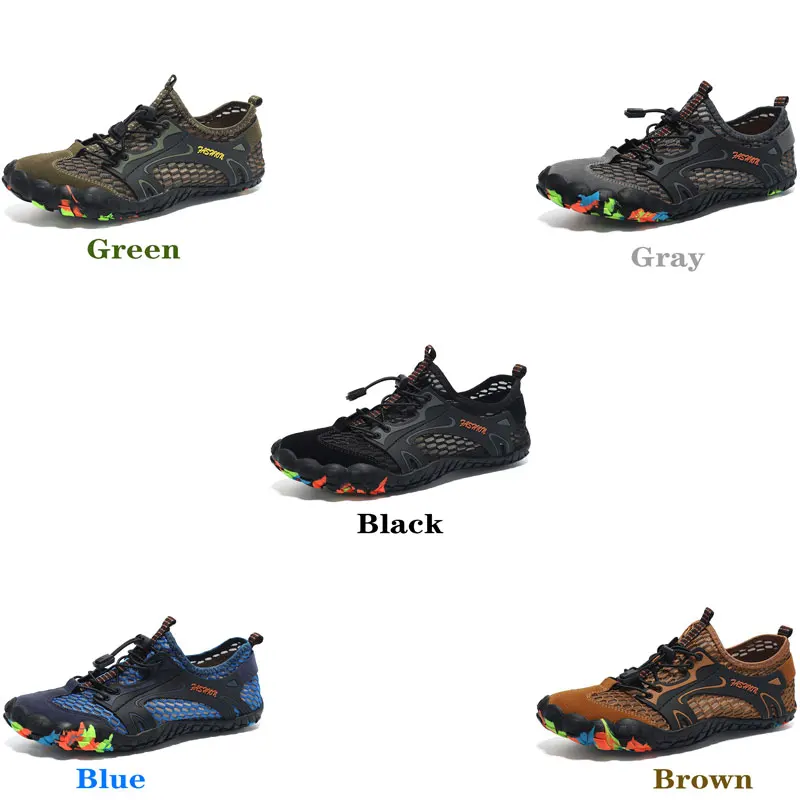 Hiking Shoes Men Elastic Outdoor Climbing Trekking Jogging Sneaker Waterproof Bending Resistance Upstream Women Water Shoe Soft