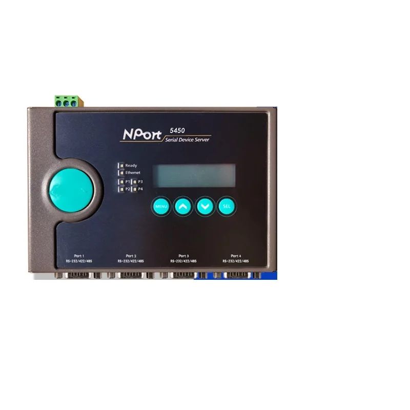 

NPort5450 4-портовый RS232 422 485 последовательный порт сервер DB9