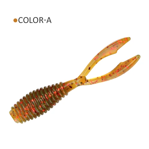 Pesca de espinilla Fisura suave Ajing pez roca 10pcs/lote 0.3g 36 mm Twin Tail artificial Wobbler Ocean Rock Silicone Shad Worm Cebo