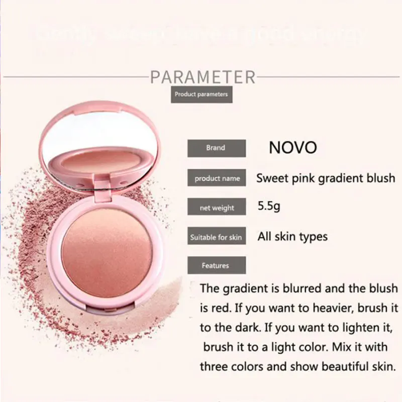 Новая палитра румян для макияжа натуральный макияж румяна пудра 3d-контур лица