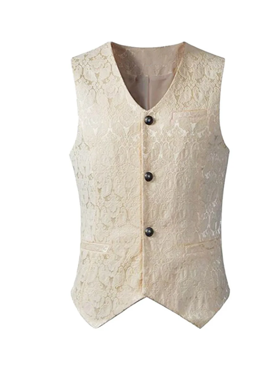 Мужской повседневный костюм в стиле ретро средневековый Готический жилет