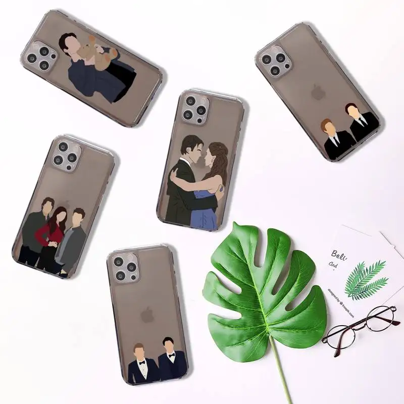 

the Vampire Diaries Damon TV show Phone Case Transparent for iPhone 7 8 11 12 se 2020 mini pro X XS XR MAX Plus