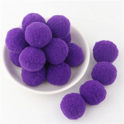 32 dark purple Мягкие помпоны, пушистые Помпоны, плюшевые помпоны для рукоделия, помпон, мини Помпон 8 мм до 30 мм, рождественские украшения для детских игрушек, 2000 шт - Цвет: 32 dark purple