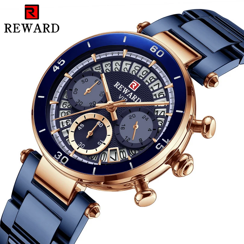 

Часы женские кварцевые, водонепроницаемые, с браслетом из нержавеющей стали