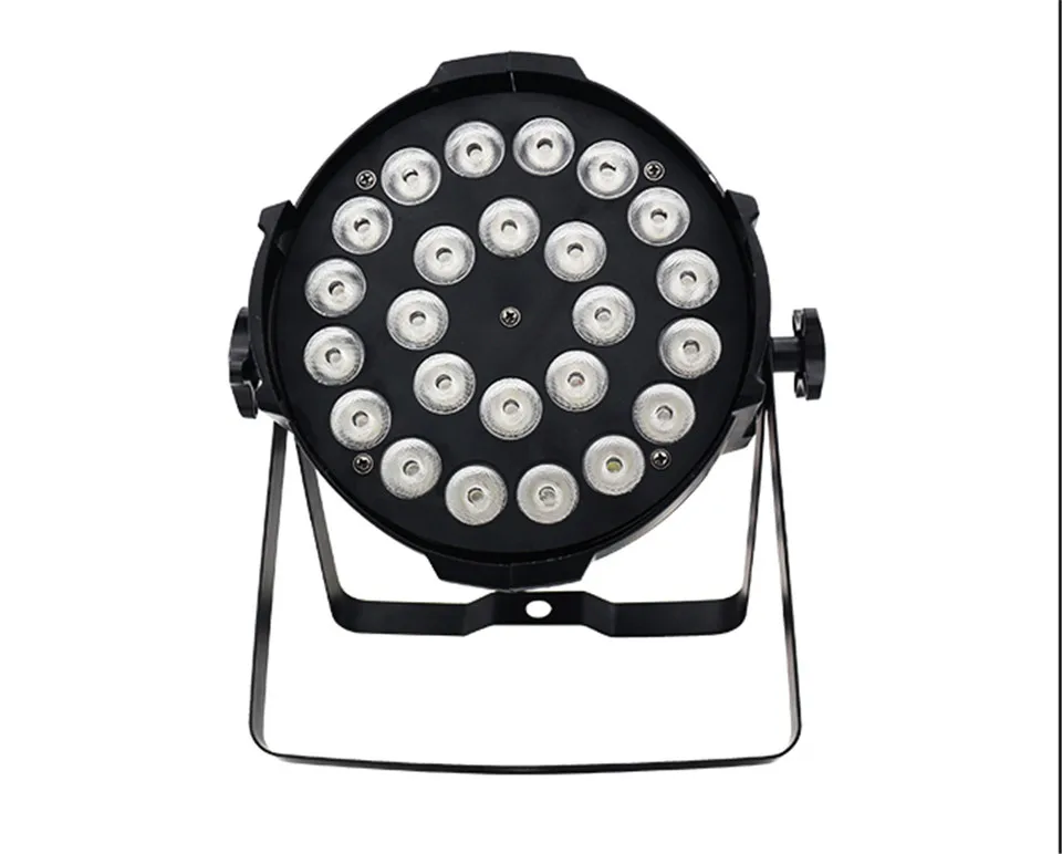 24x18 Вт RGBWA + UV 6in1 DMX светодиодный Par de Lujo los dere dj iluminacion rgbwa uv llevo luz la igualdad DJ dmx | Лампы и