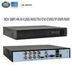 Гибридный видеорегистратор, 8 каналов, 8 Мп, 5 Мп, 6 в 1, XVI, NVR, H.265, для IP-камер наблюдения 1080P,5 Мп, 8 Мп, 960H, CVI TVI