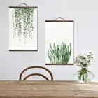 Акварельные постеры и принты с листьями растений, пейзаж, Постер в скандинавском стиле, настенная живопись, картина для гостиной, домашний декор