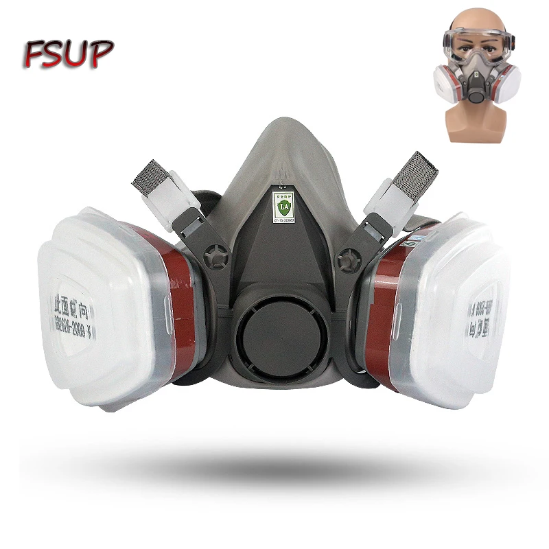 Полумаска респиратор противогаз защита от пыли PM2.5 для обеспечения безопасности