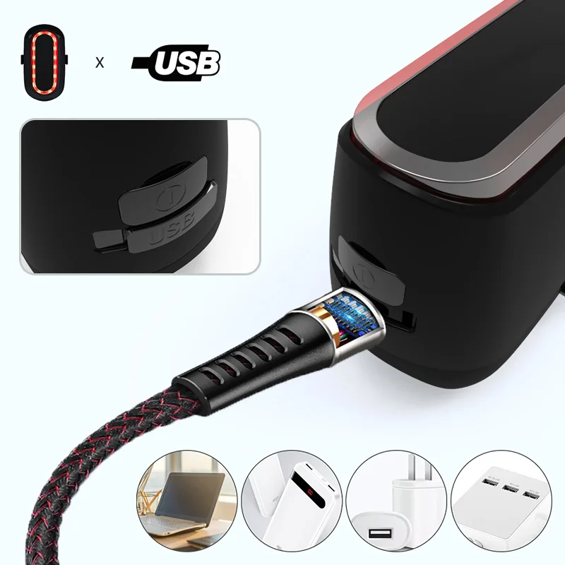 

Bike Rear Taillight 4 Modes Smart Bicycle Tail Light LED Safety Outdoor Riding Lamp USB Rechargeable Cycling Flashlight