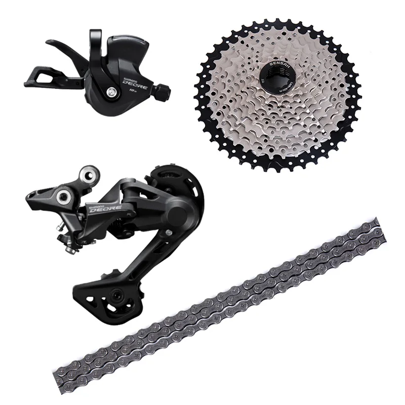 

Shimano Deore M4100 1x10 Speed MTB Bicycle Groupset Derailleurs RD-M4120 10 speed shifter lever cassette chain