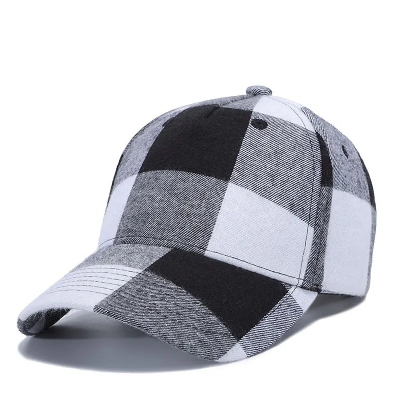 Красный плед Для мужчин Бейсбол Кепки Unisex Snapback кости мужской мужские и женские