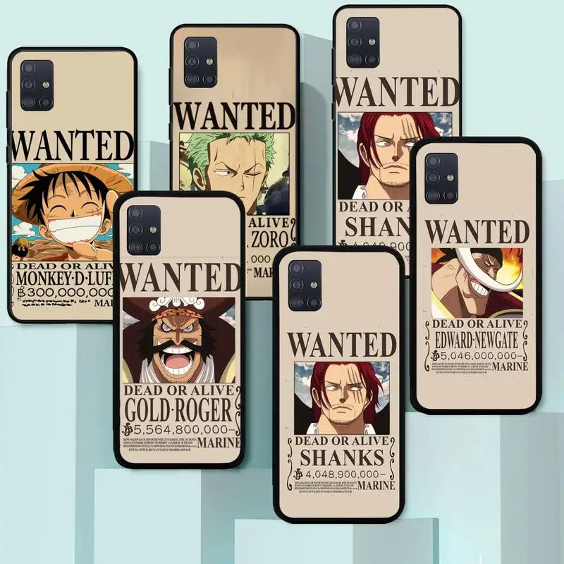 

One Piece Luffy Wanted Phone Case For Xiaomi Redmi Note10 Note9 Note8 5A 7 6 8 4 6 S PRO MAX Fundas Cover
