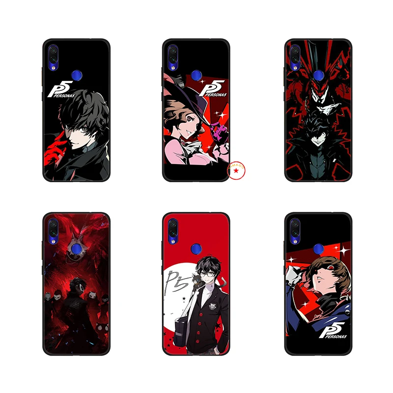 p5 P Persona 5 Soft Silicone Case for Xiaomi Redmi K20 S2 7A 6A 6 Pro Plus 5A GO 4A 4X |