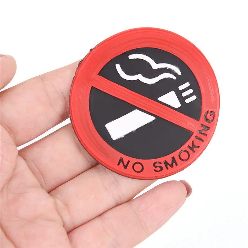

5 x Soft Plastic No Smoking Sign Wall Window Car Sticker Decal Rubber