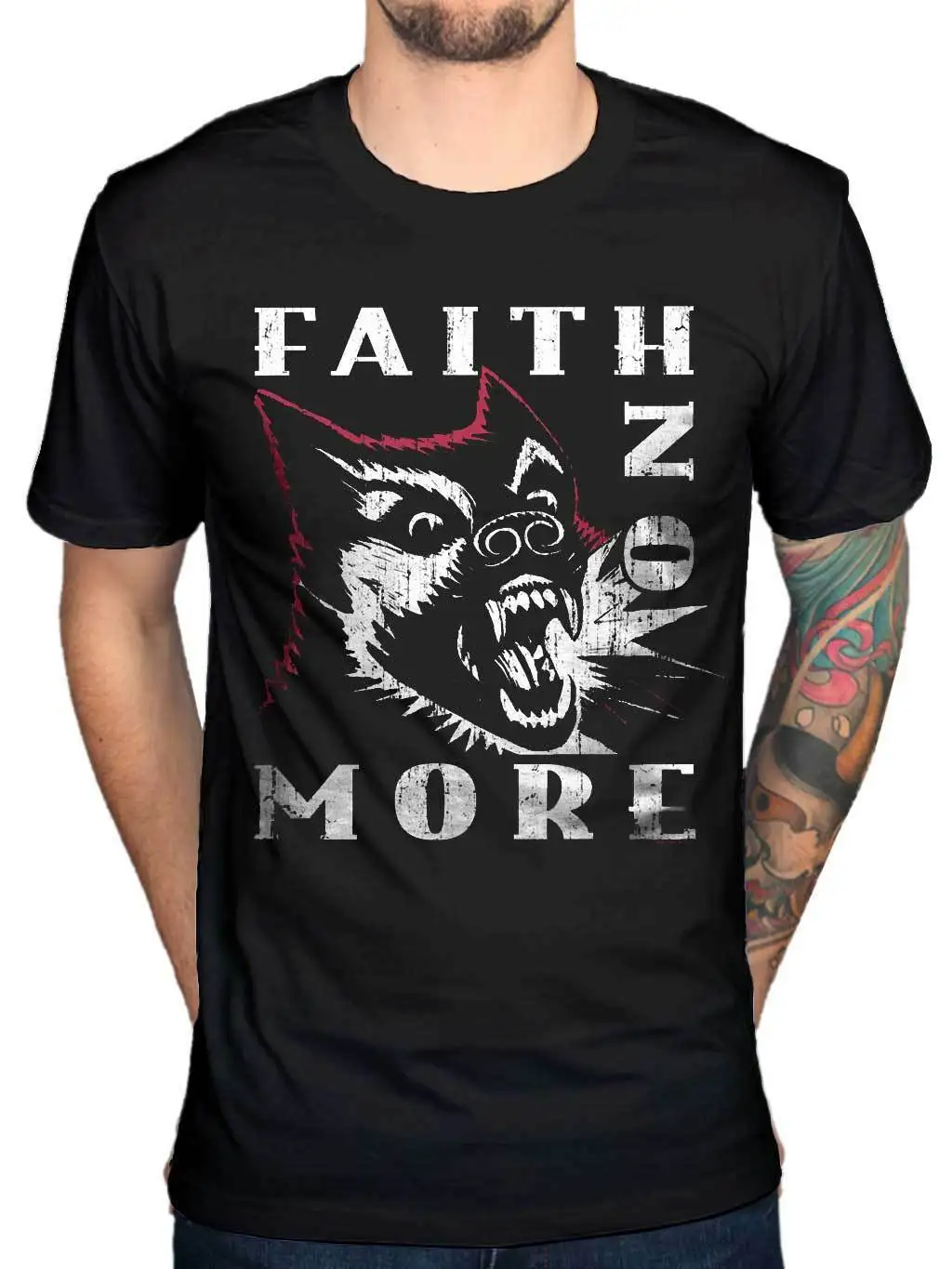 

Official Faith No More Vintage Dog Unisex T-Shirt Rock Band indie Concert Tour Shirts Homme Novelty T shirt Men
