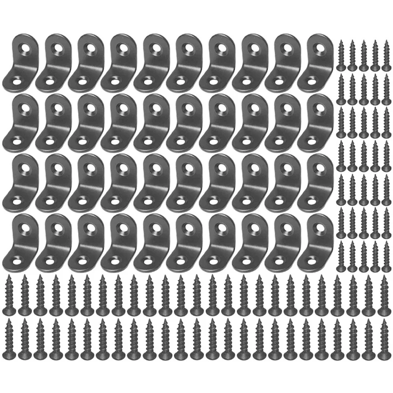 

40 Pcs 90 Degree Plus Fixed Angle Code Right Angle Hook Shelf Support Bracket for Outdoor Table Chair Reinforcement