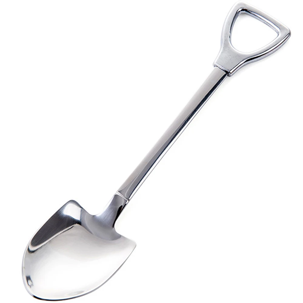 Shovel Stainless Steel Dessert Spoon Fork Set Tea Ice Cream Coffee Spoons new | Дом и сад