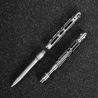titanium tc4 mini tactical pen self defense outdoor tool keychain portable pocket business writing pen broken window tools
