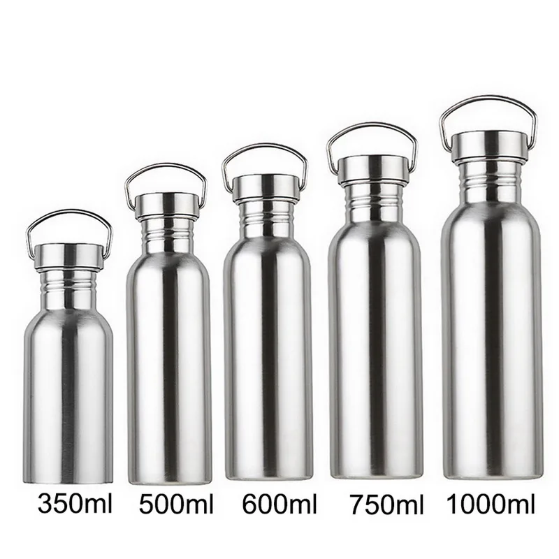 Бутылки для воды фляжка спортивный чайник портативный термос из нержавеющей