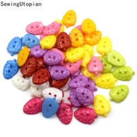 300pcs mixed strawberry resin buttons for clothing needlework scrapbooking resin botones decorative crafts diy accessories