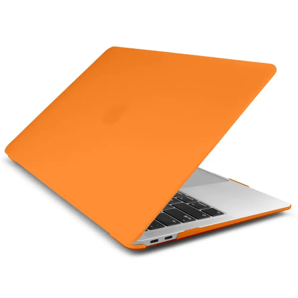 Оранжевый Матовый чехол для ноутбука Macbook Air 13 Pro retina 1" 15" сенсорная панель с клавиатурой CoverSkin A2159 A1989 A1932 модель - Цвет: Оранжевый