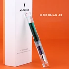 Роскошные брендовые прозрачные перьевые ручки, большая емкость, чернильный картридж, F Перо, ручка, школа, офис, письменные принадлежности