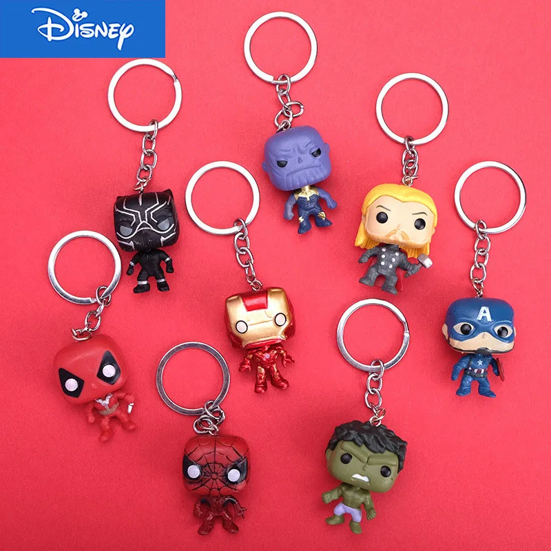 Брелок для ключей Disney модный креативный с подвеской мстители Капитан Америка