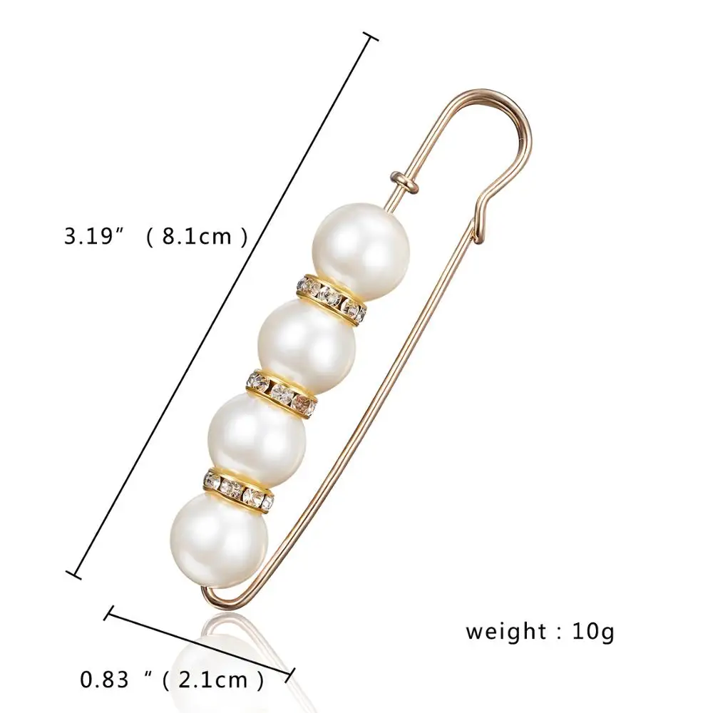 BROOCH 7 RINHOO 1 шт. одежда имитация жемчуга большая брошь свитера Брошь для женщин девушки костюм шпильки корсажный платок пряжка - Окраска металла: BROOCH 7
