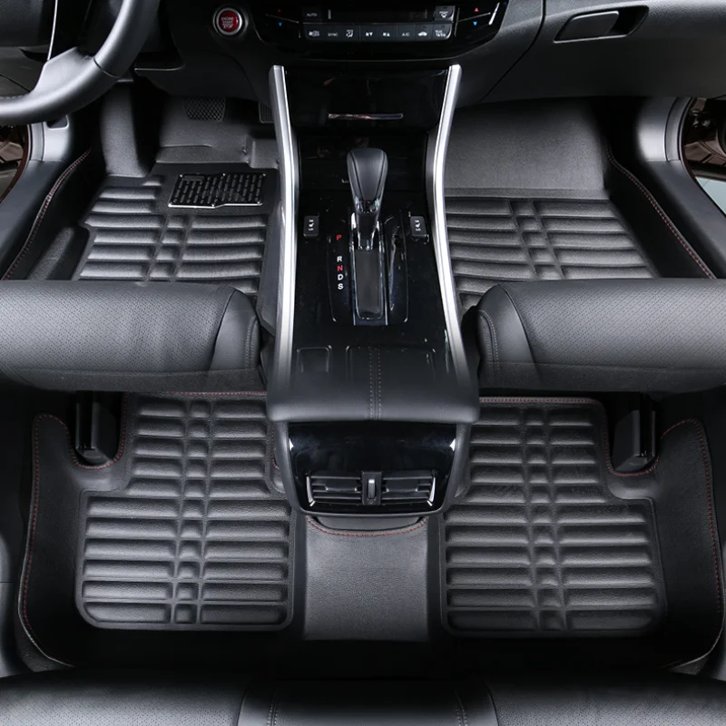 

leather car floor mat for honda accord 2007 2008 2009 2010 2011 2012 2013 2014 2015 2016 2017 2018 2019 2020 carpet