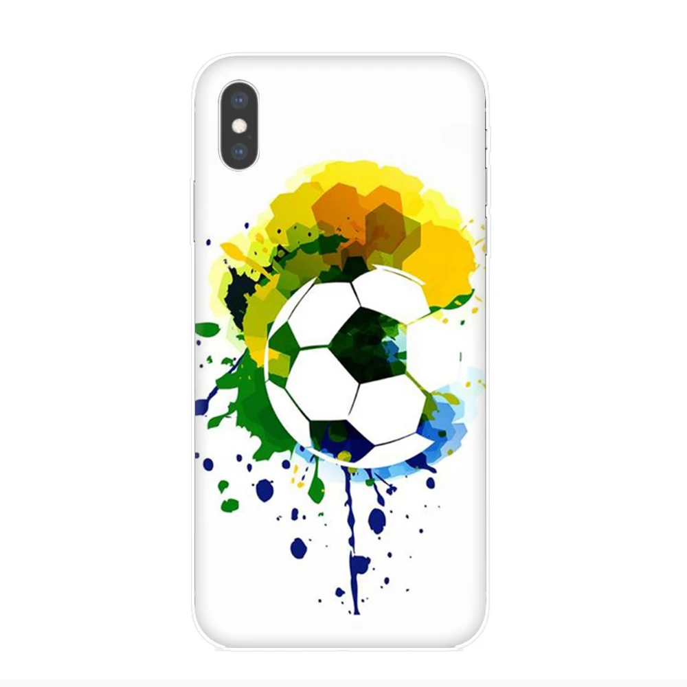 Жесткий чехол для телефона с изображением футбольного мяча iphone 5 5s SE 2020 5C 6 6s 7 8 Plus X
