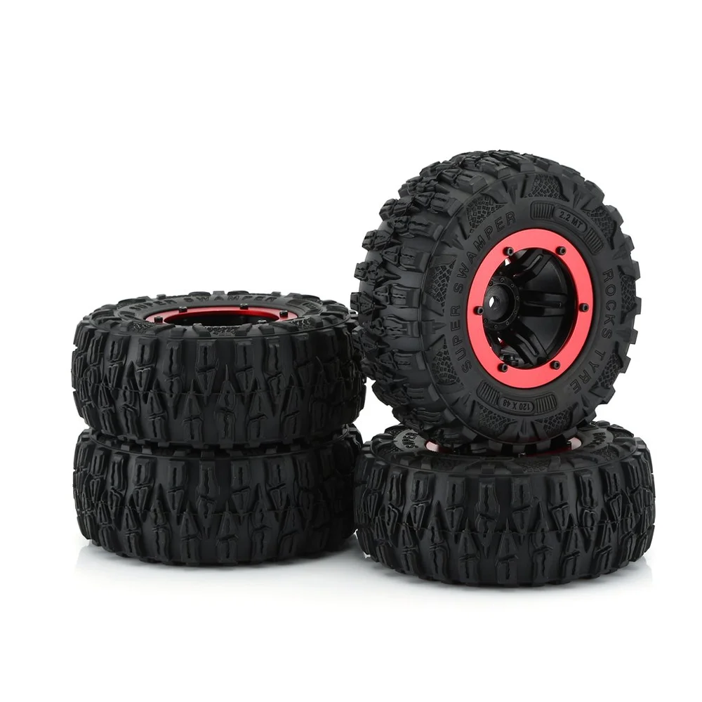 4 шт. радиоуправляемые 2.2in резиновые шины для скалолазания гусеничные колесные
