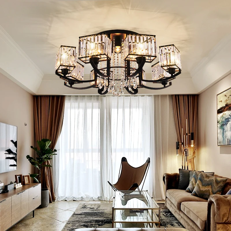 modern crystal chandeliers lighting for Livingroom Bedroom Fitting lusters Lamp Restaurant Decoration chandelier lights mode | Освещение