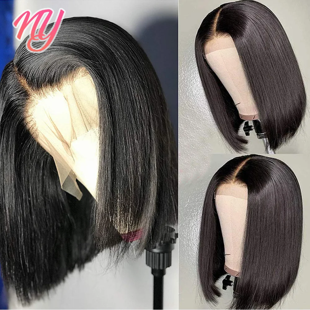 

Bob Lace Front Wigs Bob Wig Lace Frontal Wig 13x4 Straight Lace Front Wig Pre Plucked Bleached Knots Wigs 150 Remy Closure Wig