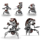 MOC, космическая война, Droideka, разрушитель, Droidals, карликовый паук, герметичный имперский клон At dp Walker, мини-конструктор, игрушка для детей