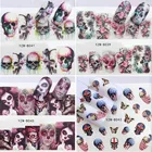 1 лист, наклейки для ногтей на Хэллоуин