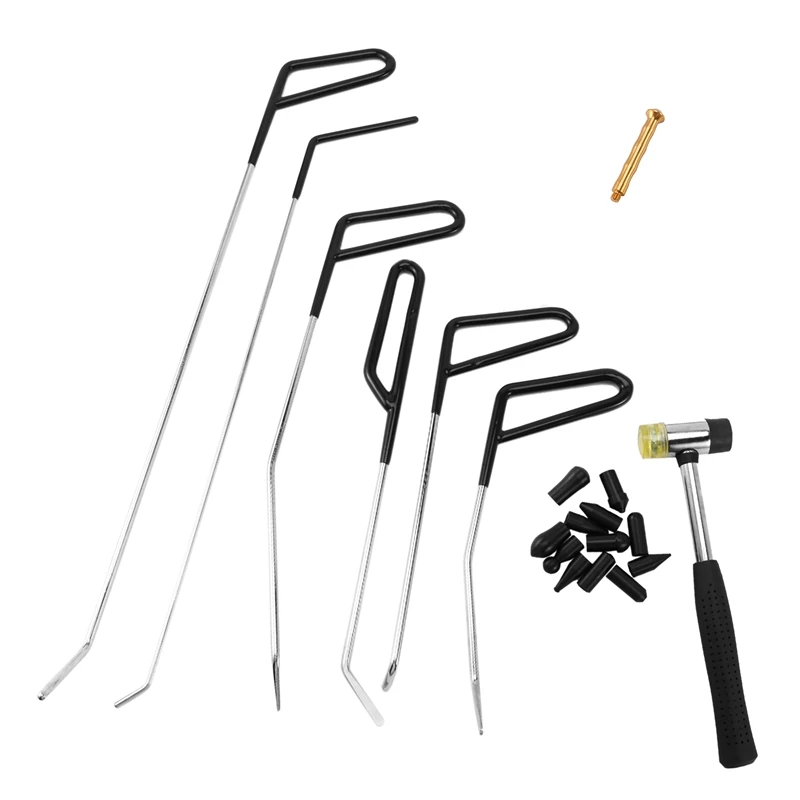 

Rods Hook Tools Paintless Dent Repair Car Dent Removal Tool Kit Hail Hammer