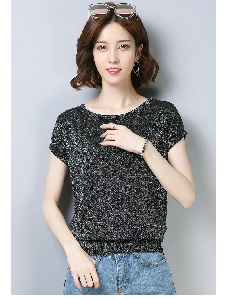 

Short-sleeved women's T-shirt summer thin loose fashion White
