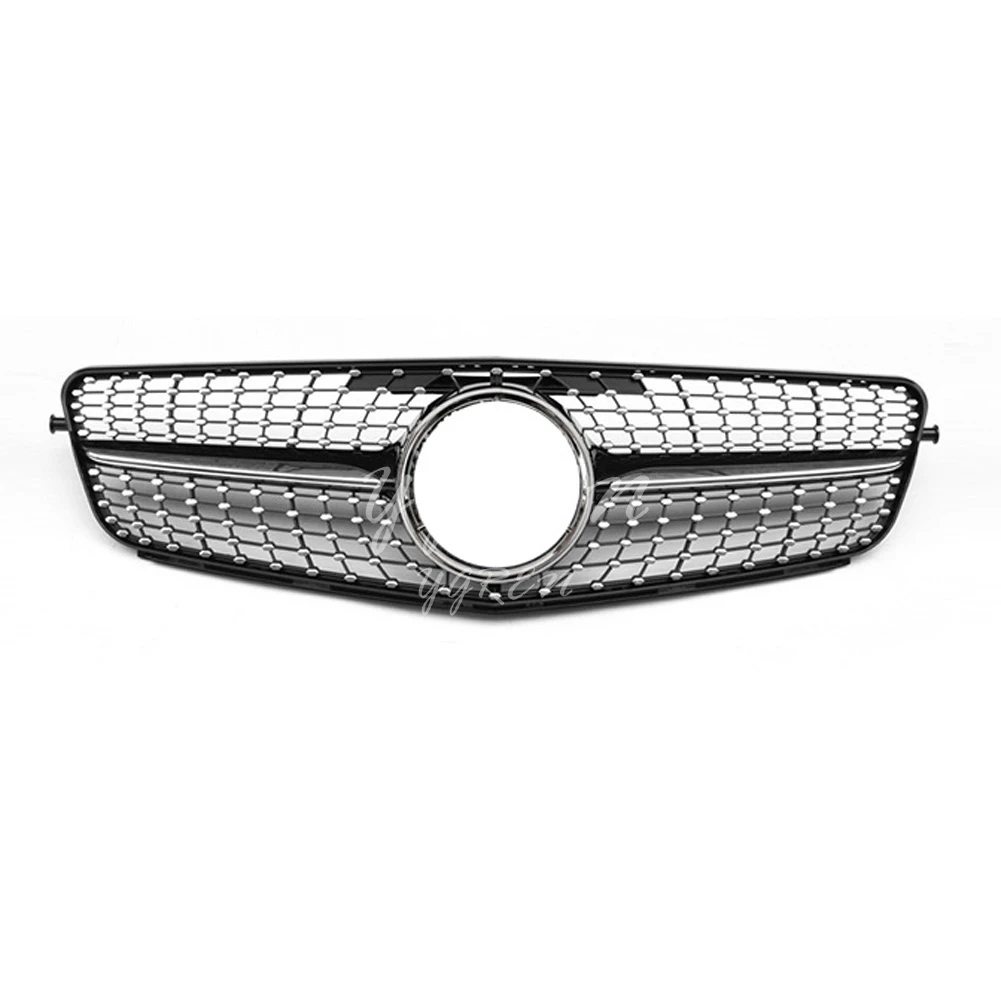 Подходит для Mercedes Benz W204 2008 2009 2010 2011 2012 2013 C класс Передняя решетка черный серебристый