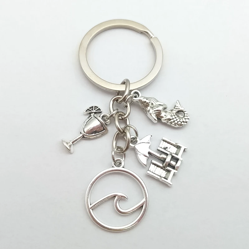 Брелок для ключей в пляжном стиле мужчин и женщин | Украшения аксессуары