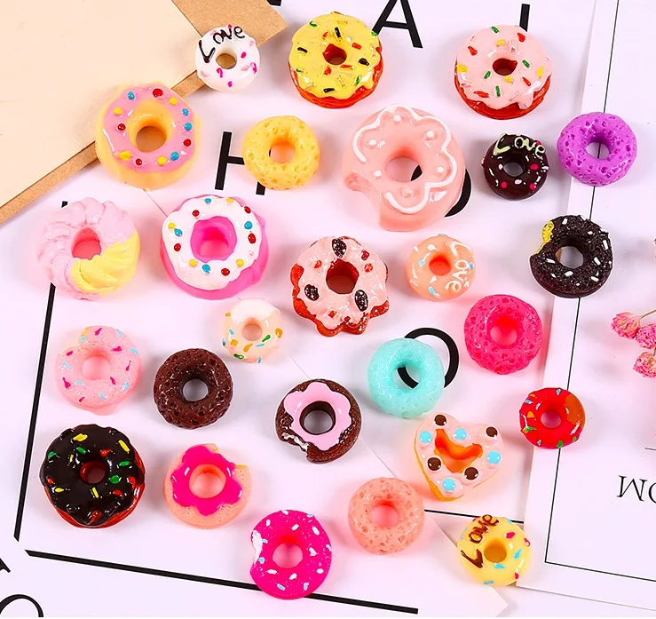 mixed 12pcs Кабошоны из смолы для конфет, амулеты, аксессуары, сделай сам, слизи, наполнитель крема, гель, оболочка для мобильного телефона, кабошоны леденец, амулет - Окраска металла: mixed 12pcs