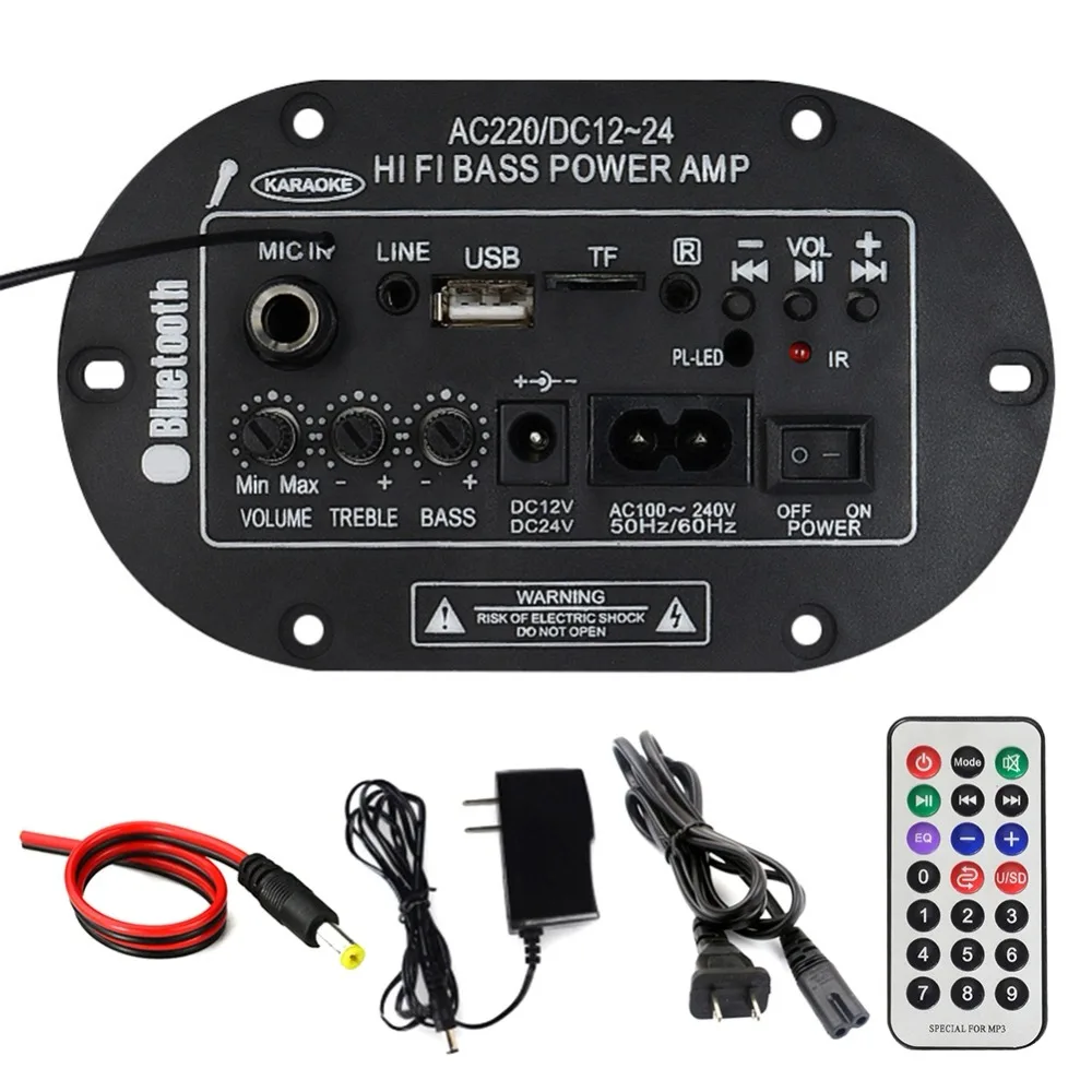 30 Вт усилитель доска Аудио bluetooth Amplificador USB dac FM радио TF плеер сабвуфер DIY усилители