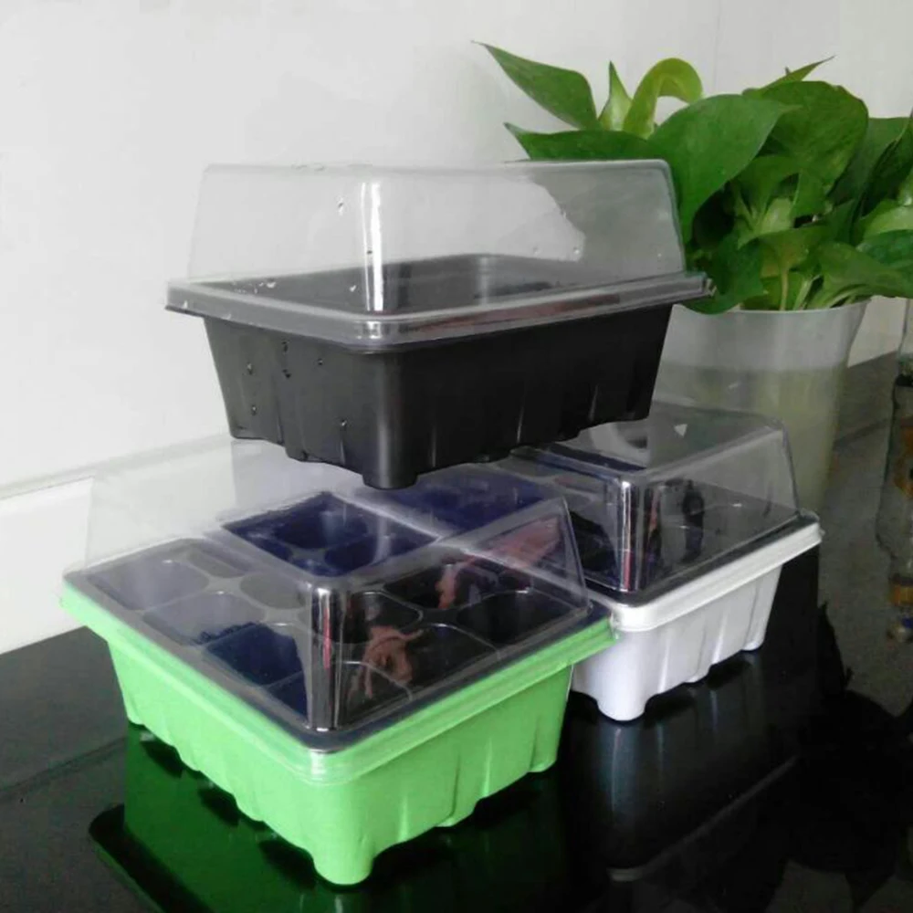 

10Pcs Seedling Starter Tray Seed Grow Pots Germination Plants Propagation Set