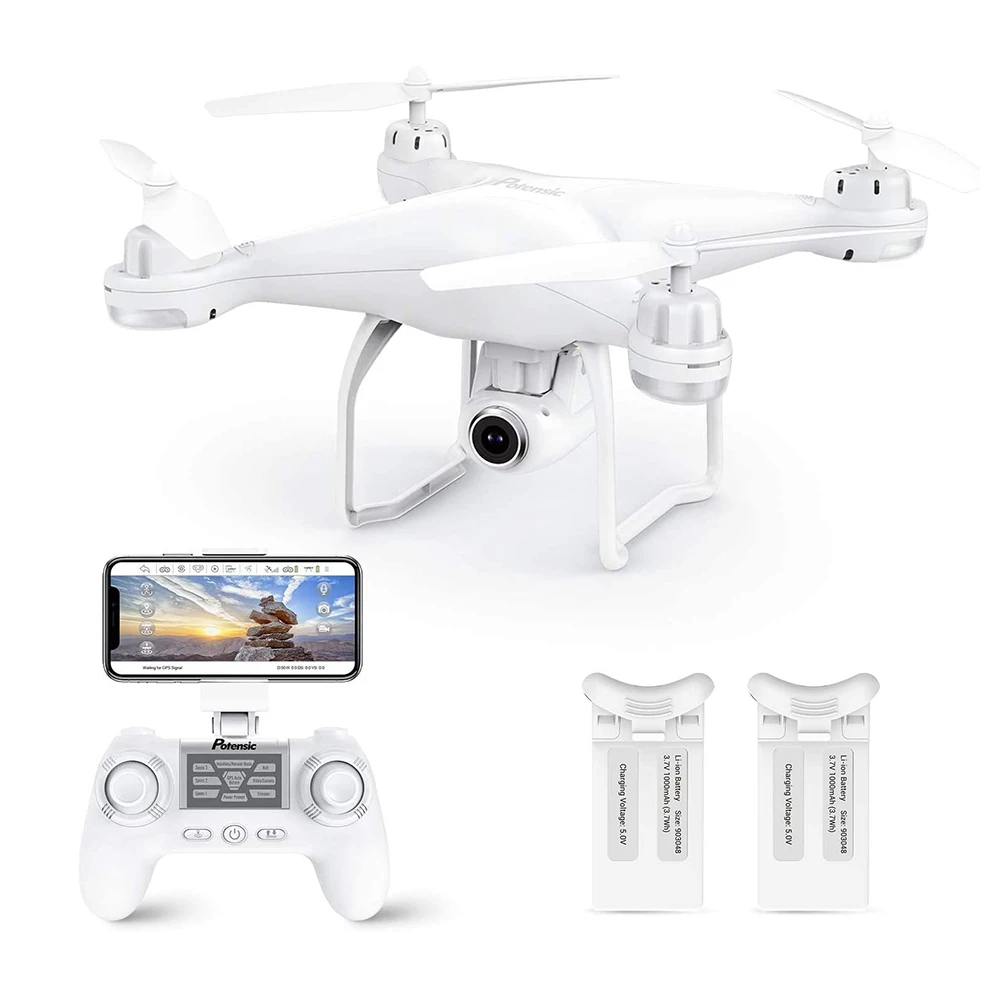 Potencisic-Dron profesional T25 con GPS, cuadricóptero RC, Wifi, FPV, con...