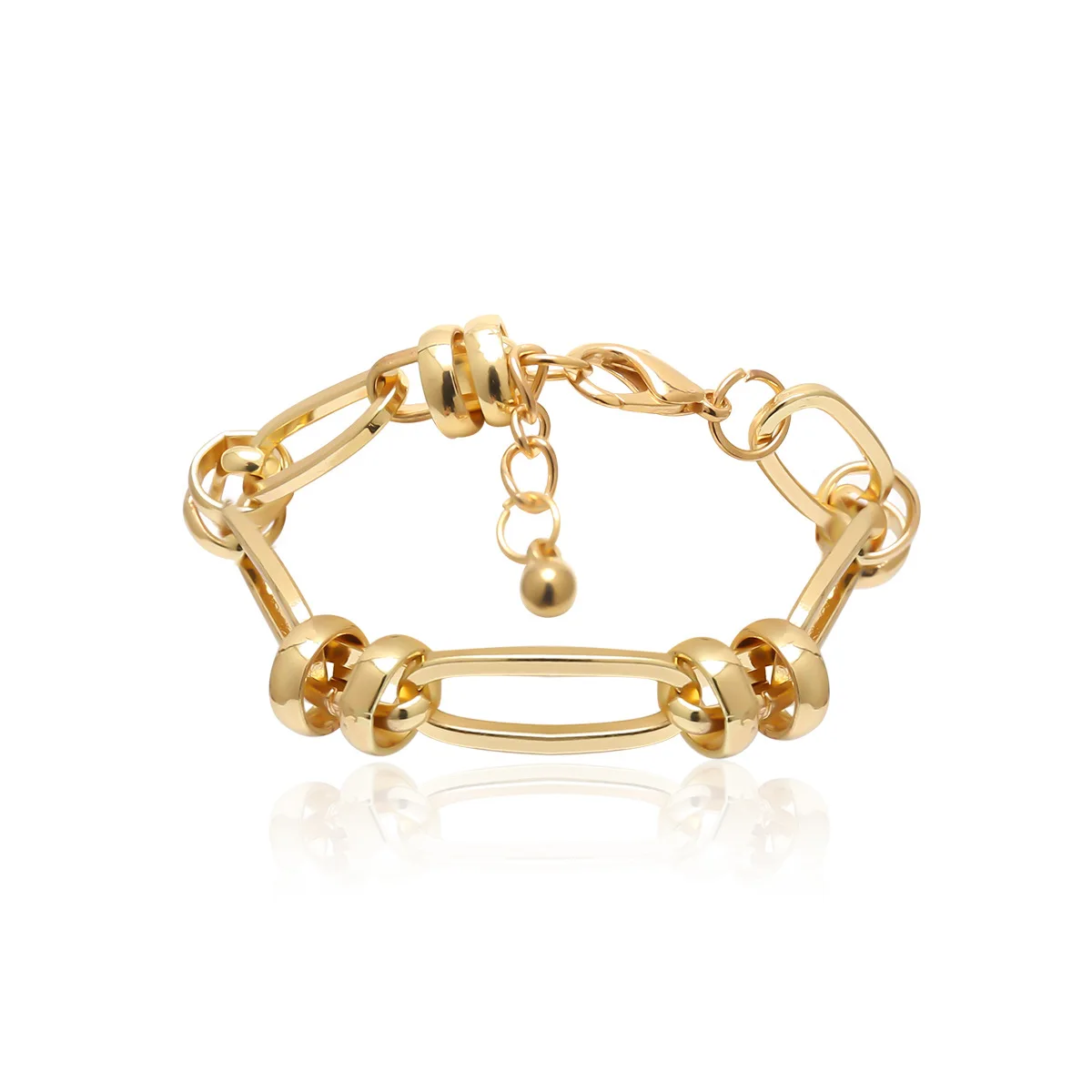 

United States Cross-border Accessories Joker Character Circle Sautoir Female Contracted Geometric Oval Chain Necklace