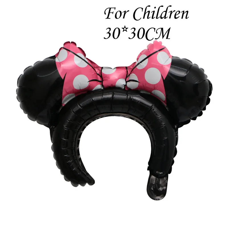 1pc headwear 112 см гигантский Микки Минни Маус фольгированный шар мультфильм день рождения украшения дети ребенок душ вечерние игрушки - Цвет: 1pc headwear