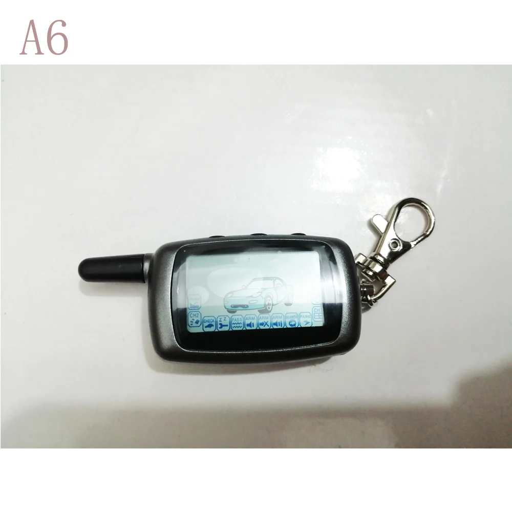 Russian A6 2-way LCD Remote Control Key for Two way Car Alarm Starline Keychain KGB FX-3 FX3 FX 3 Jagua EZ-Alpha | Автомобили и