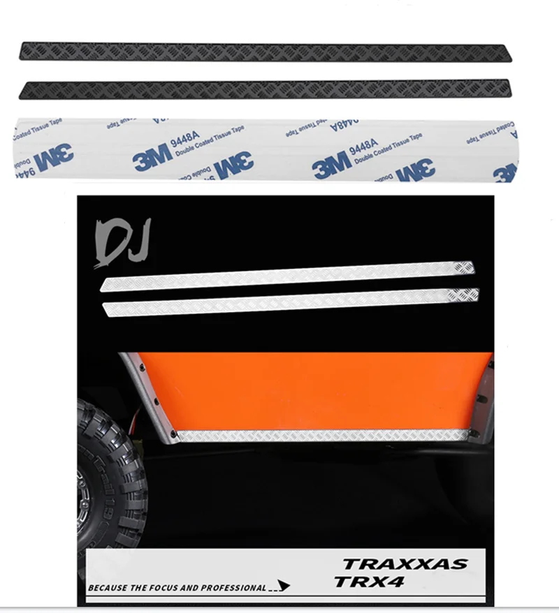 

DJ TRX4 Shell Side Skirt Skid Plate Rear Skid Plate Body Metal Plate RC Car Upgrade Accessories carro de control remoto